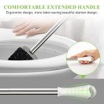 Stainless Steel Toilet Brush with Sturdy Holder