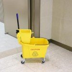Midoneat Yellow Commercial Mop Bucket with Wheels