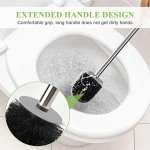 Stainless Steel Toilet Brush with Sturdy Holder