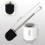 Stainless Steel Toilet Brush with Sturdy Holder