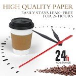 Ginkgo 12 oz Disposable Coffee Cups - 100 Pack