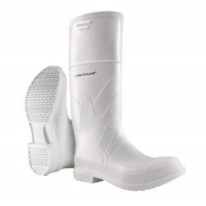 DUNLOP Waterproof Steel Toe Safety Boots, Size 8
