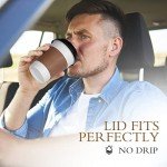 Ginkgo 12 oz Disposable Coffee Cups - 100 Pack