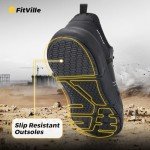 FitVille Extra Wide Men’s Slip-Resistant Safety Shoes