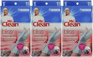 Mr. Clean Bliss Latex-Free Gloves, Small, 3 Pairs