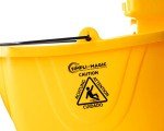 Yellow 35-Quart Mop Bucket with Side Press Wringer