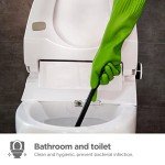 IUCGE Multicolor Reusable Rubber Dishwashing Gloves - 3 Pairs