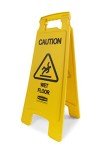 Rubbermaid Caution Wet Floor Signs, Pack of 6