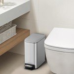 Cesun 6L Stainless Steel Step Trash Can