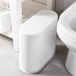 Sooyee 10L Rectangular Trash Can with Lid