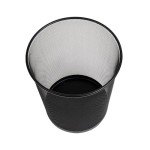 Set of 3 Black Mesh Trash Cans
