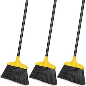 Kefanta Heavy-Duty 3 Pack Indoor/Outdoor Brooms
