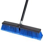Heavy-Duty 18" Outdoor Push Broom with 63" Handle