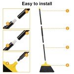 Kefanta Heavy-Duty 3 Pack Indoor/Outdoor Brooms