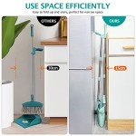 Broom and Dustpan Set with Cleaning Teeth