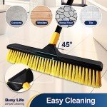 Yocada 18" Heavy-Duty Outdoor Broom with Stiff Bristles