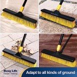 Yocada 18" Heavy-Duty Outdoor Broom with Stiff Bristles