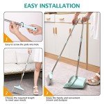 Broom and Dustpan Set with Cleaning Teeth