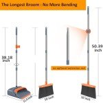 Kelamayi Extra Long Dustpan and Broom Set