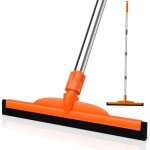 Heavy-Duty Floor Squeegee with 62" Adjustable Handle