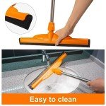 Heavy-Duty Floor Squeegee with 62" Adjustable Handle