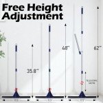 Heavy-Duty 18'' Squeegee Broom with Telescopic Handle