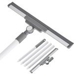 180° Rotating Floor Squeegee with Long Handle