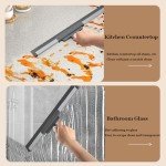 180° Rotating Floor Squeegee with Long Handle