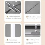 180° Rotating Floor Squeegee with Long Handle