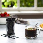 Black Disposable Sip Stirrers - 1000 Count