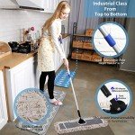 JINCLEAN 24" Industrial Cotton Dust Mop with Steel Handle