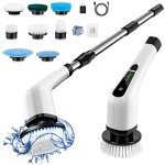 Cordless Electric Scrubber with 8 Replaceable Heads
