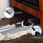 JINCLEAN 24" Industrial Cotton Dust Mop with Steel Handle