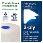 Tork High-Capacity Advanced Toilet Paper Roll, White