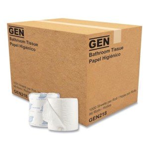 GEN 218 Standard 1-Ply Bath Tissue, 1000 Sheets