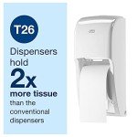 Tork High-Capacity Advanced Toilet Paper Roll, White