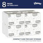 Kleenex® Multifold Paper Towels, 1-Ply, White