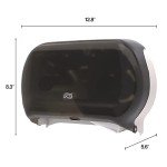 Tork Twin Roll Toilet Paper Dispenser - Smoke