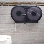 Black Pearl Twin 9" Toilet Tissue Dispenser