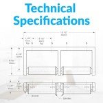Bobrick Classic Toilet Tissue Dispenser for Two Rolls