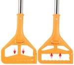 3-Pack 56-Inch Stainless Steel Mop Handles with Heads