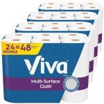 Viva Multi-Surface Choose-A-Sheet Paper Towels 24 Rolls