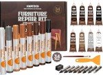 Katzco Furniture Repair Kit: 34 Wood Markers & Wax Sticks