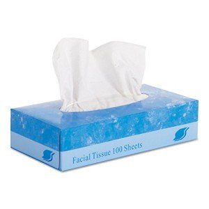GEN 6501 2-Ply Facial Tissue Flat Box - 100/Box