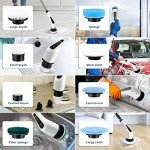 Cordless Electric Scrubber with 8 Replaceable Heads