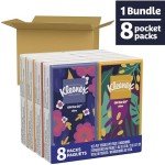 Travel Size Kleenex Facial Tissue Packs - 8 Count