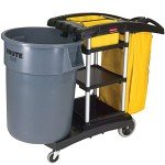 Rubbermaid High Capacity Janitorial Cart with Wheels
