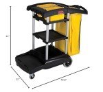 Rubbermaid High Capacity Janitorial Cart with Wheels