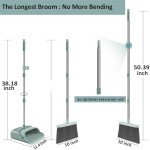 Kelamayi Large Broom and Dustpan Set in Green