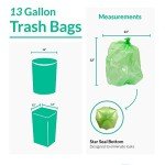 Biodegradable 13 Gallon Trash Bags - 100 Count